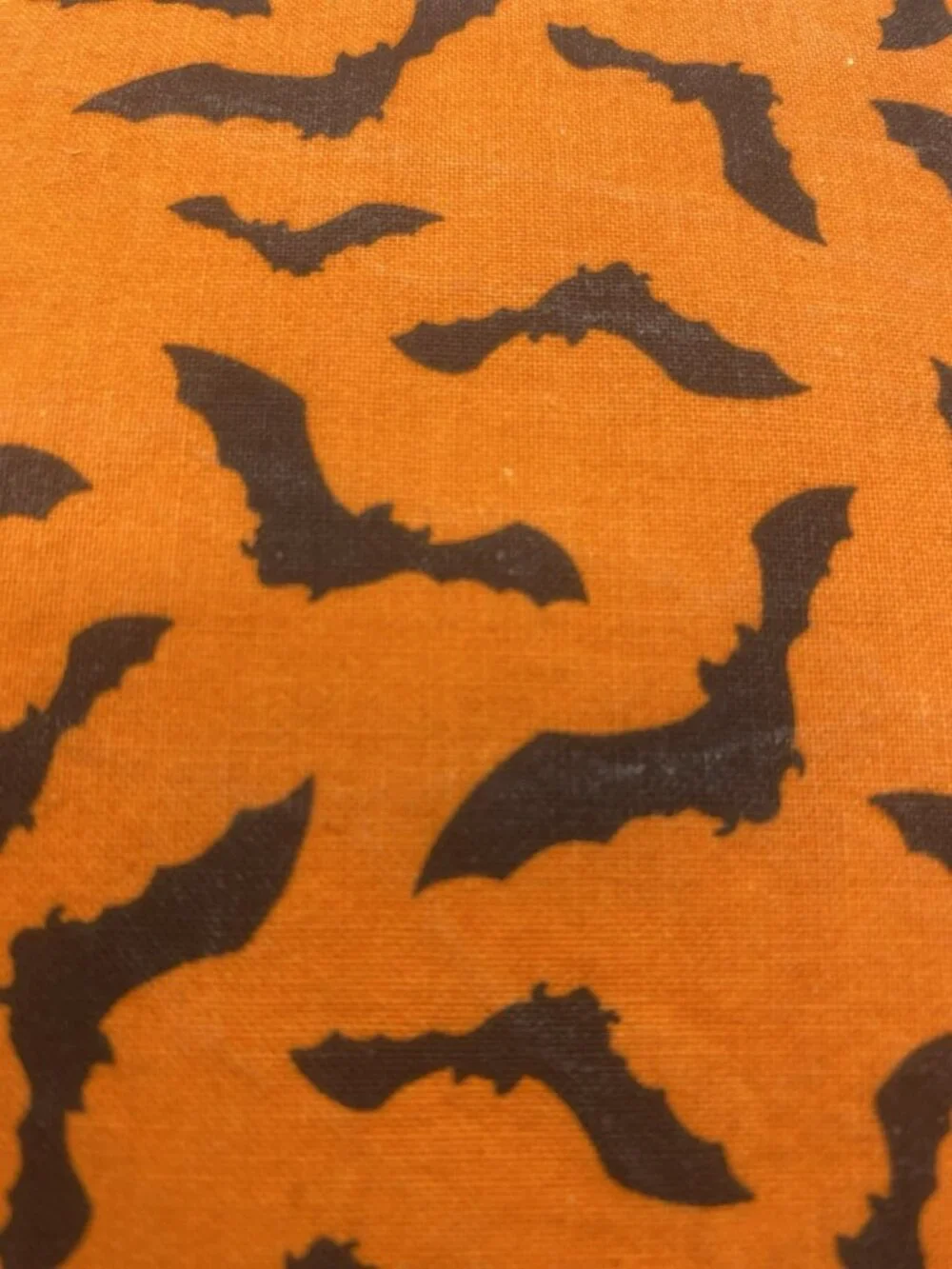 Handmade Halloween Throw Pillow Bat Black Orange Cats Goth Punk Spooky Decor